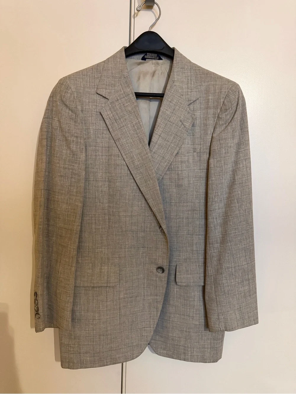 Men's Tailored Light Gray Sport Coat - Classic Single-Breasted Blazer